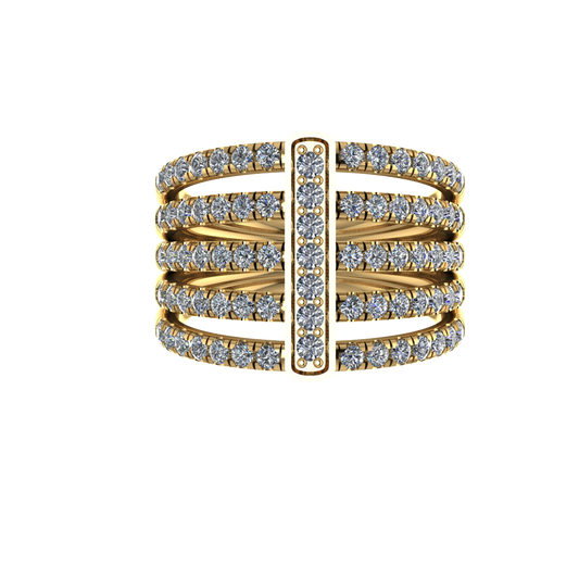 Executive Five Band Diamond Ring