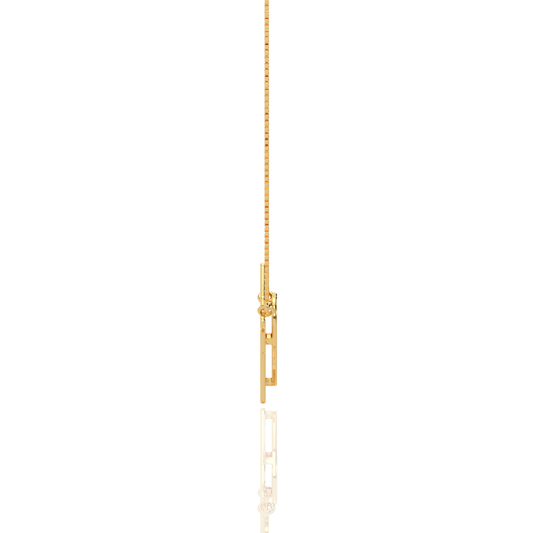 Gold Heartbeat Pendant Necklace