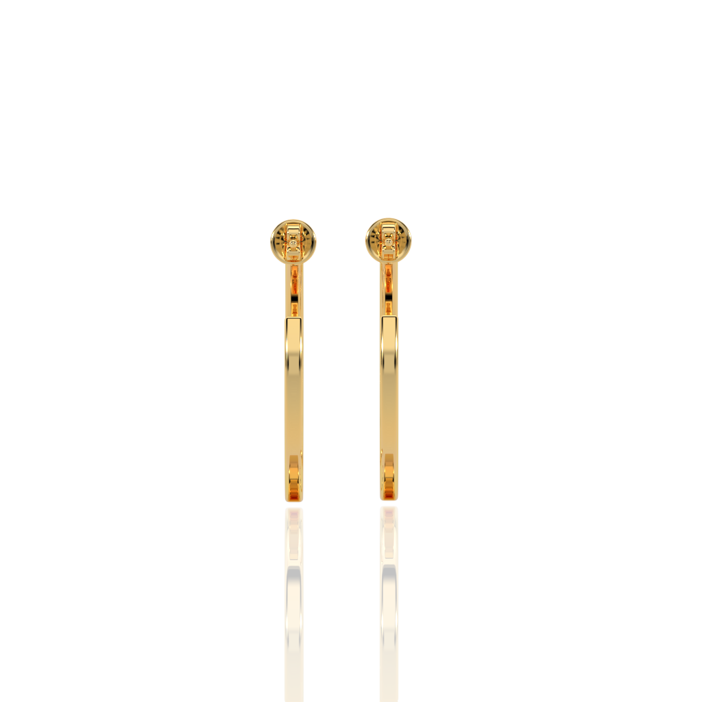 Large Gold Open Hoop Earrings