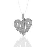 Cold Heart Diamond Pendant