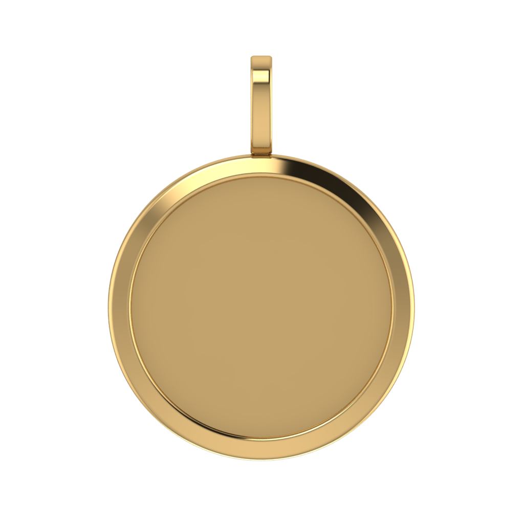 Gold Personalized Keepsake Photo Pendant