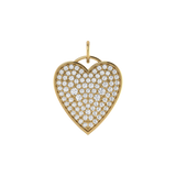 Iced Out Diamond Heart Pendant