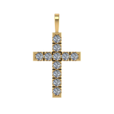 Diamond & Gold Cross Pendant