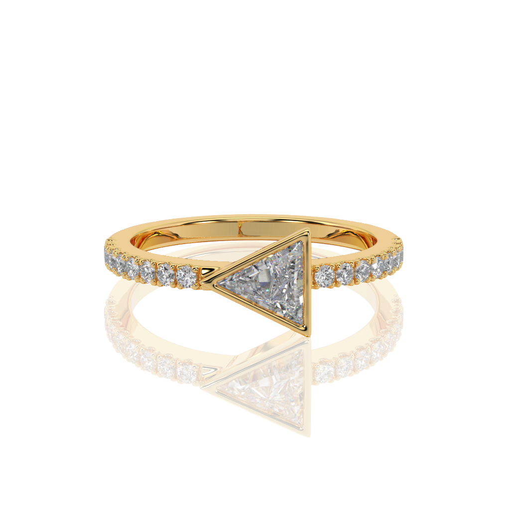 Brilliant Diamond Arrowhead Ring