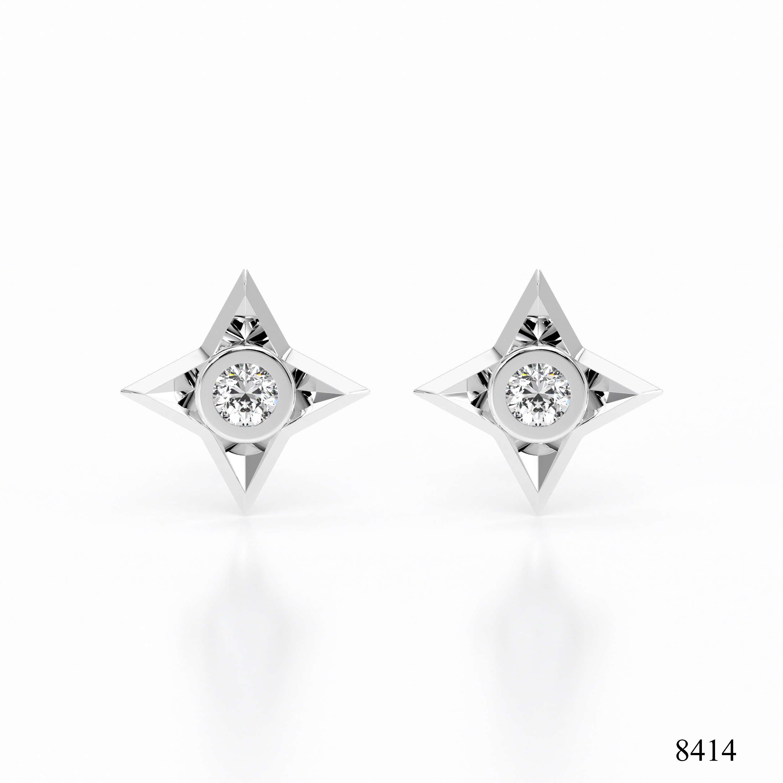PRE-18K Gold Diamond Star Earring – Christine K Jewelry