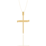 Sleek Diamond Cross Pendant