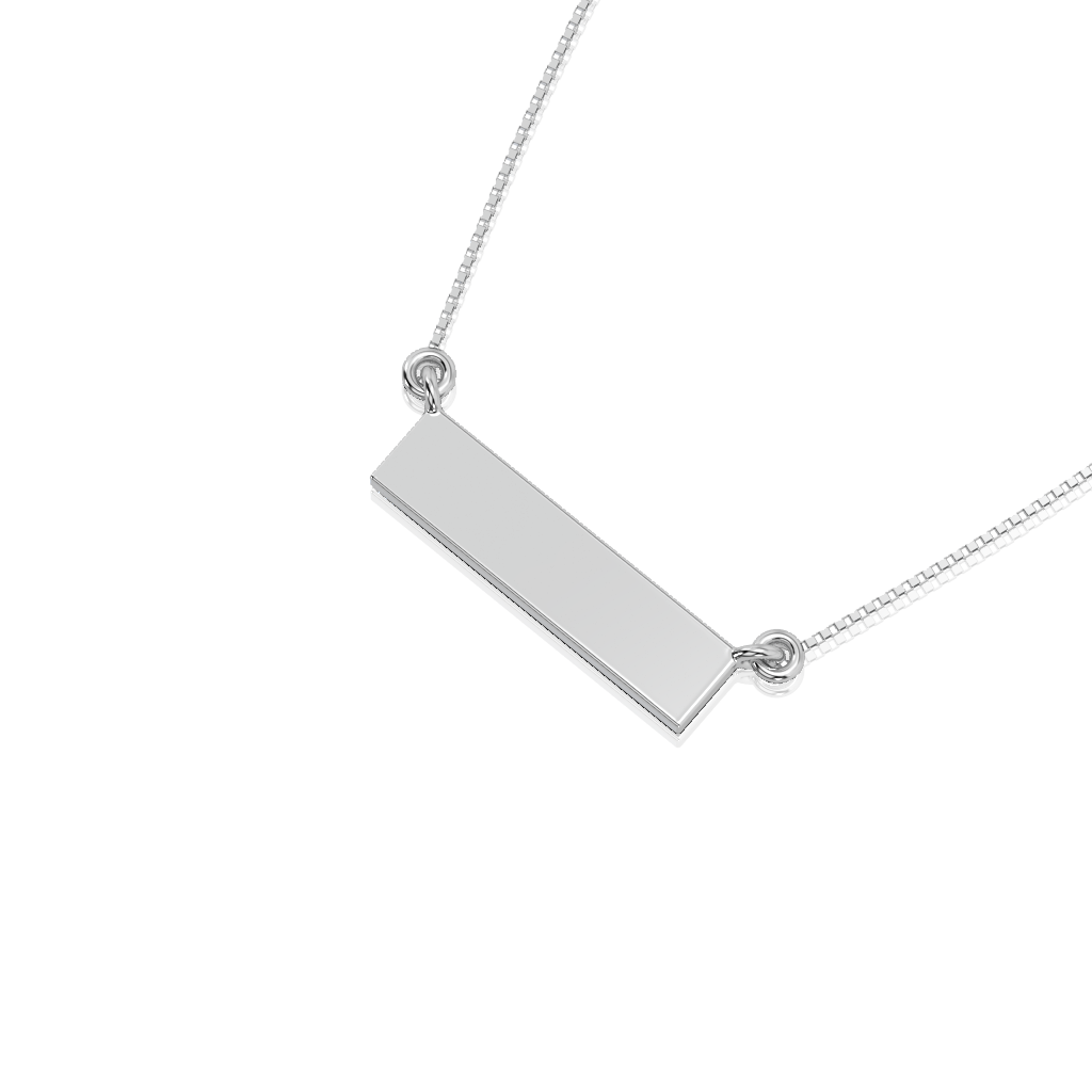 Personalized Nameplate Pendant Necklace | Customized Engraving