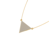 Diamond Triangle Pendant Necklace