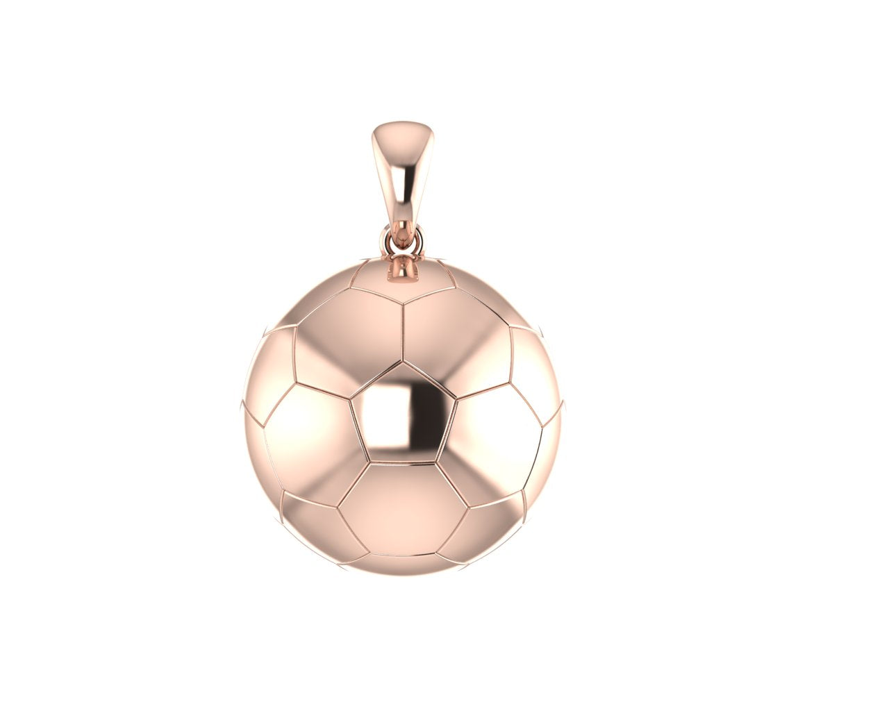 Petite Soccer Ball Necklace - 14K Yellow Gold – Henry D