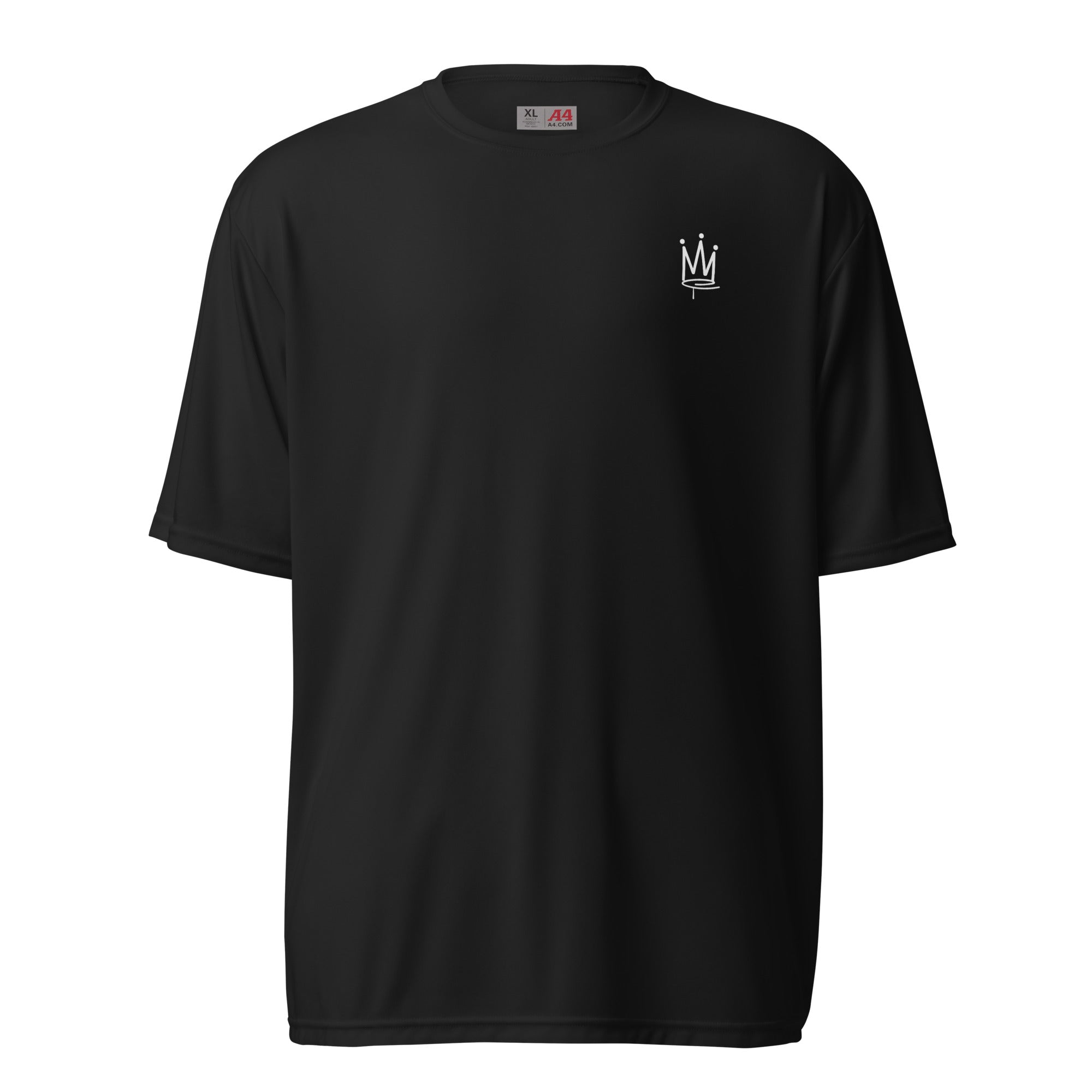 Crowned & Co Unisex performance crew neck t-shirt