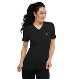 Crowned & Co Unisex Short Sleeve V-Neck T-Shirt